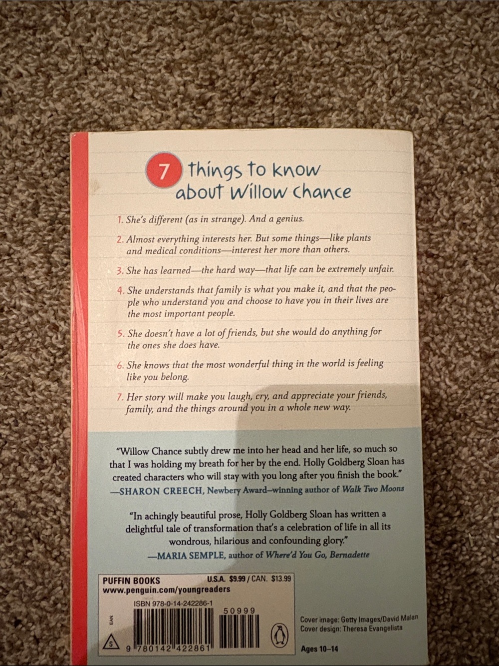 Counting by 7s Paperback - Picture 2 of 2